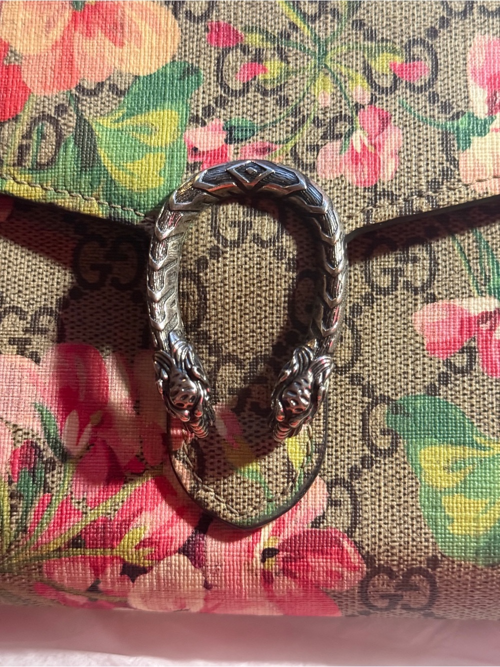 Like-New GUCCI Dionysus GG Blooms Wallet On Chain Bag - Picture 3 of 16